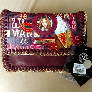 NWT Nicole Lee vintage clutch/crossbody